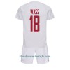 Conjunto (Camiseta+Pantalón Corto) Dinamarca Daniel Wass 18 Segunda Equipación Mundial 2022 - Niño